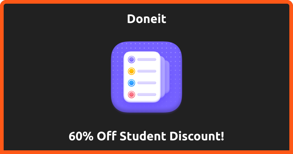 50% Off | Doneit Student Discount | July 2026