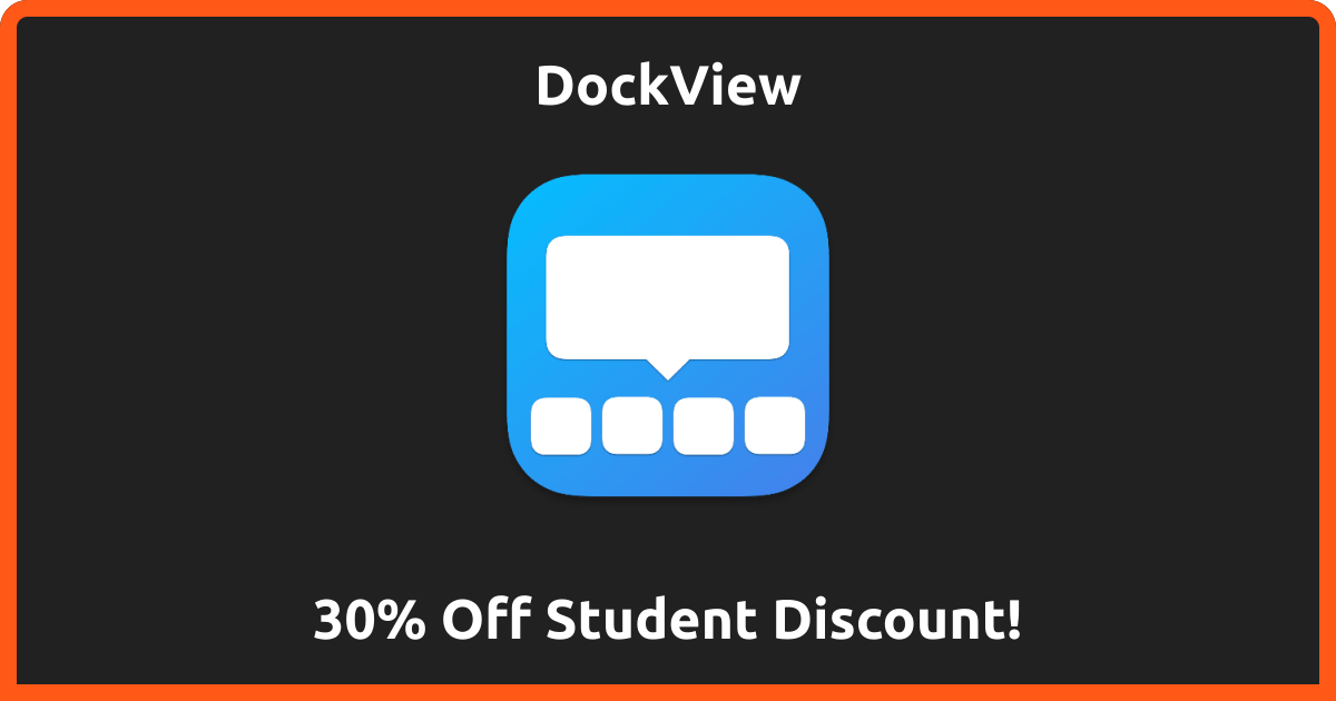 30% Off | DockView Student Discount | July 2026