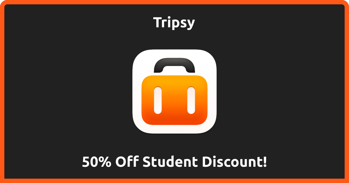 50% Off | Tripsy Student Discount | August 2026