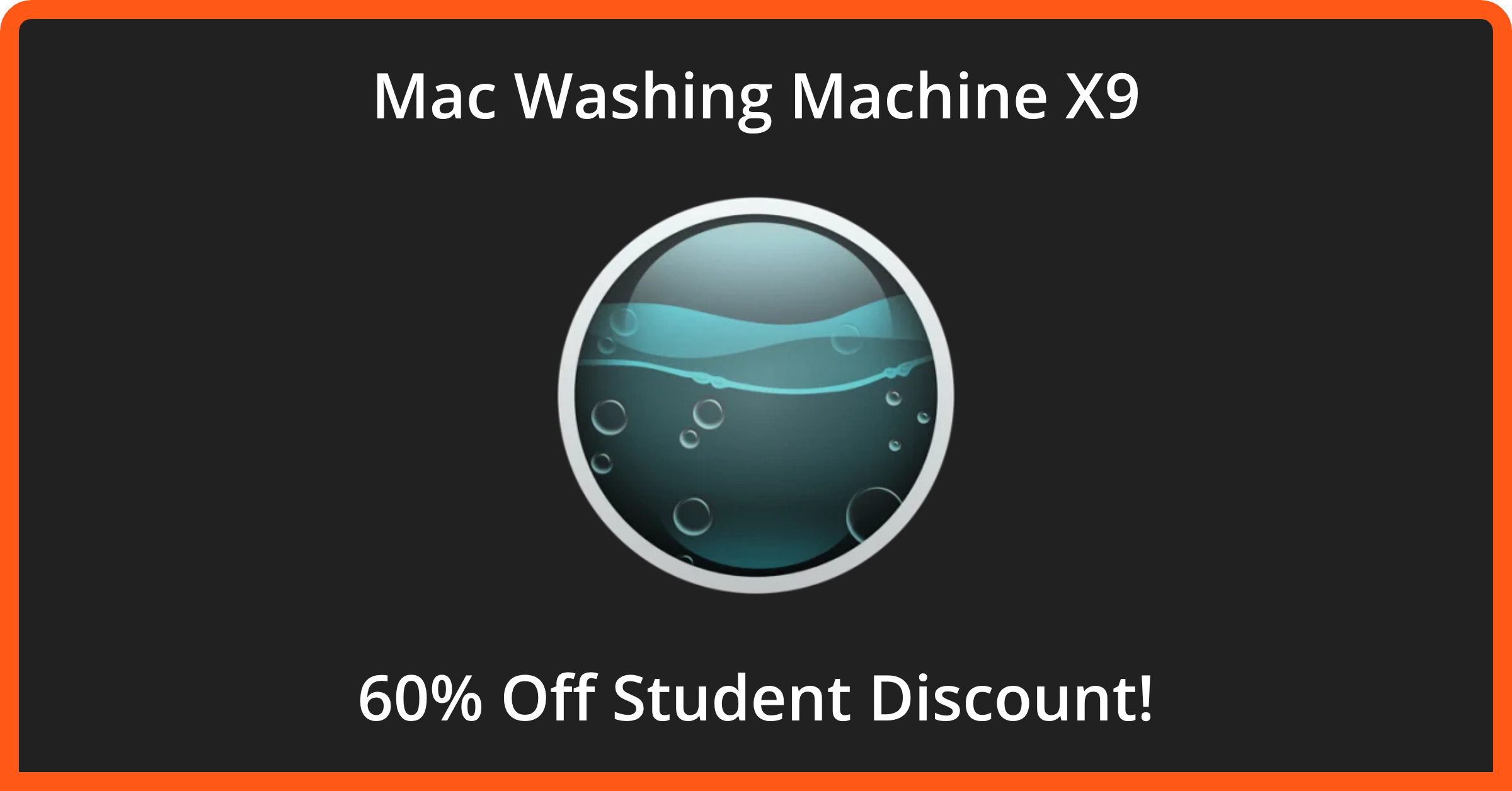 60 Off Mac Washing Machine X9 Student Discount September 2024