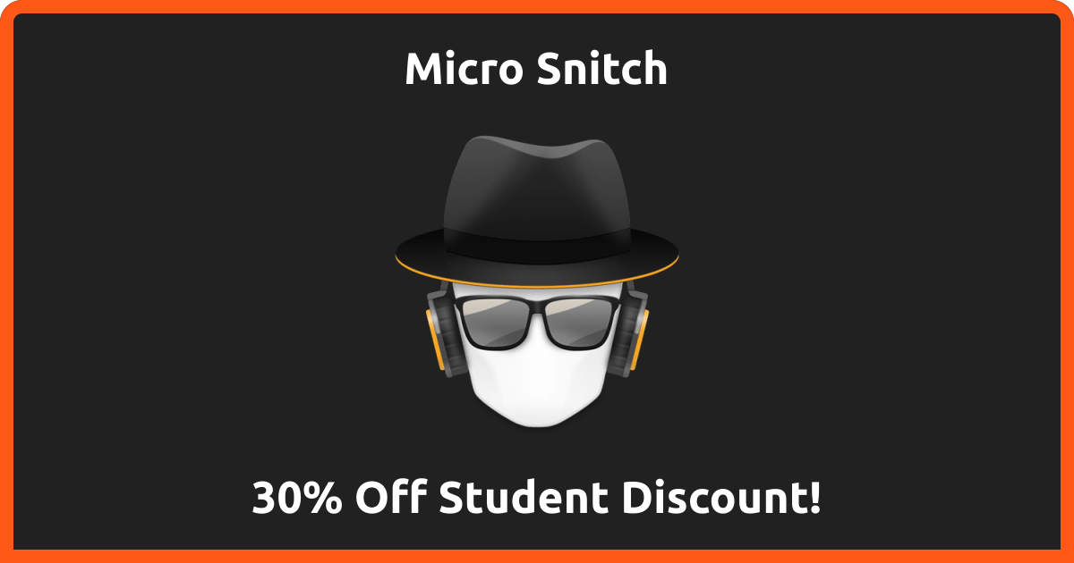30% Off | Micro Snitch Student Discount | July 2026